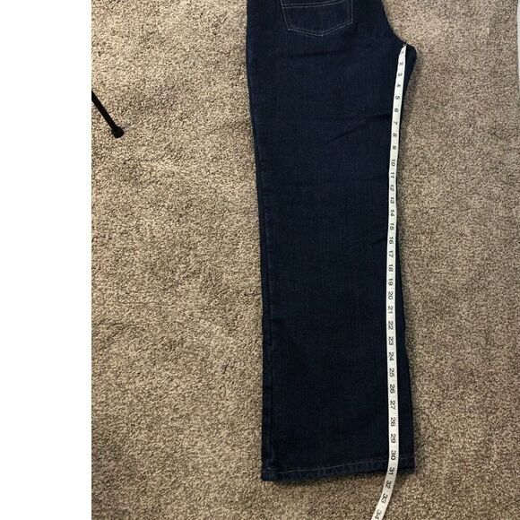 DICKIES Flannel Jeans Women's Size 8 Regular Blue Straight Leg - Picture 5 of 11